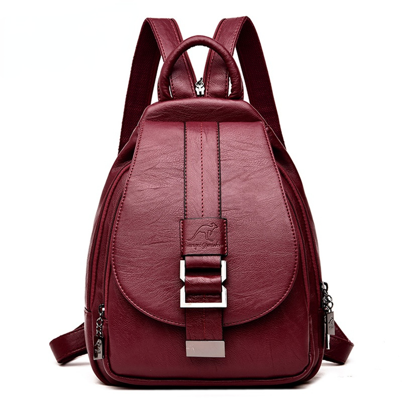 School Backpack Teen - Designer Rucksäcke Frauen Leder Rucksäcke Weibliche