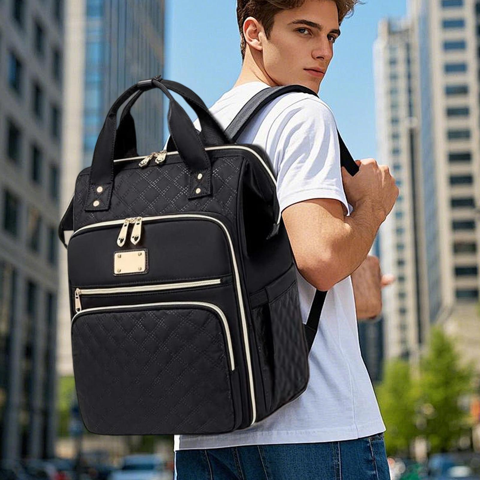 Laptop Backpack 15.6 - 2-in-1-Lunch-Rucksack für Arbeit & Schule, isolierter