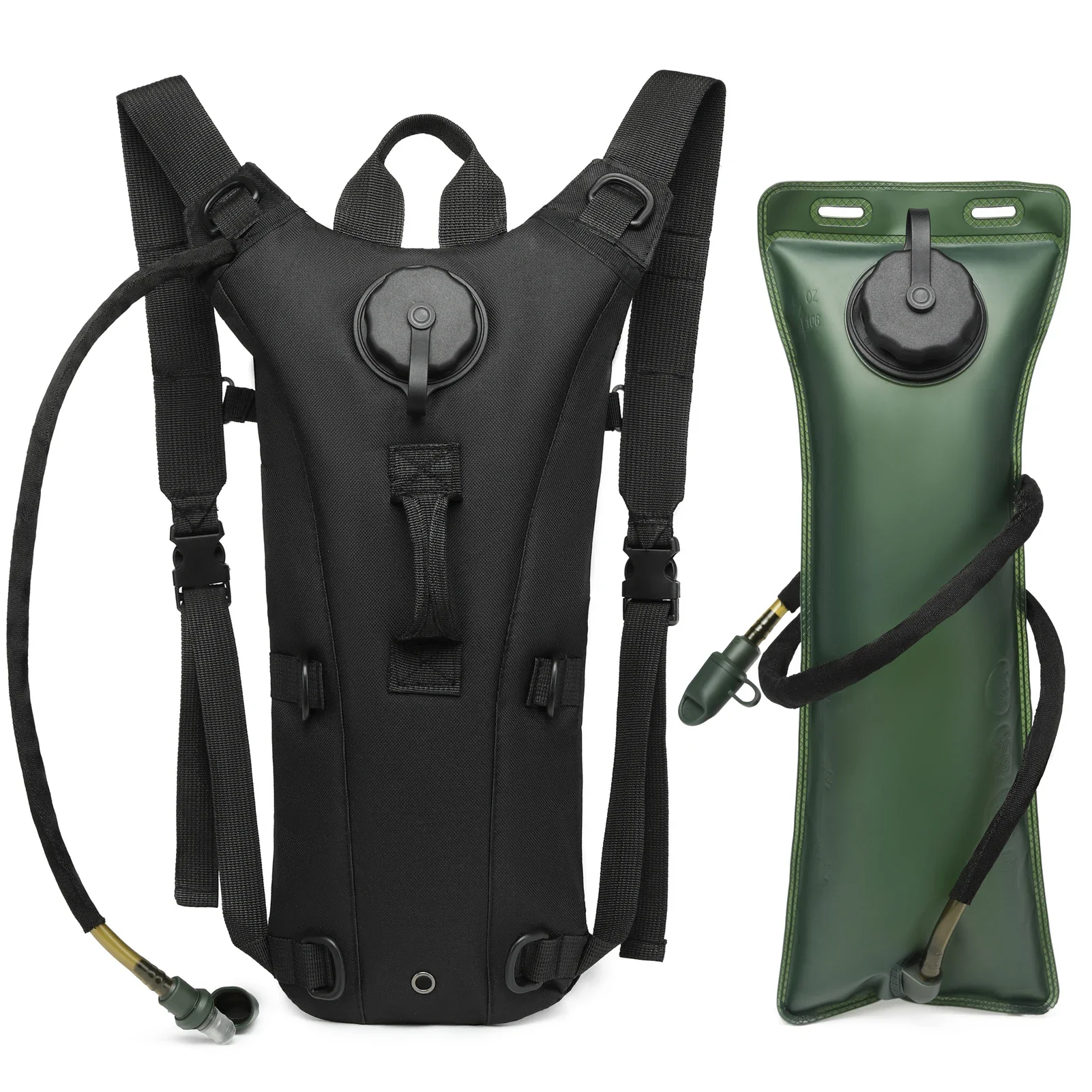 Rucksack Military Style - Militärischer taktischer Kamelrucksack mit 3L wasserdichter