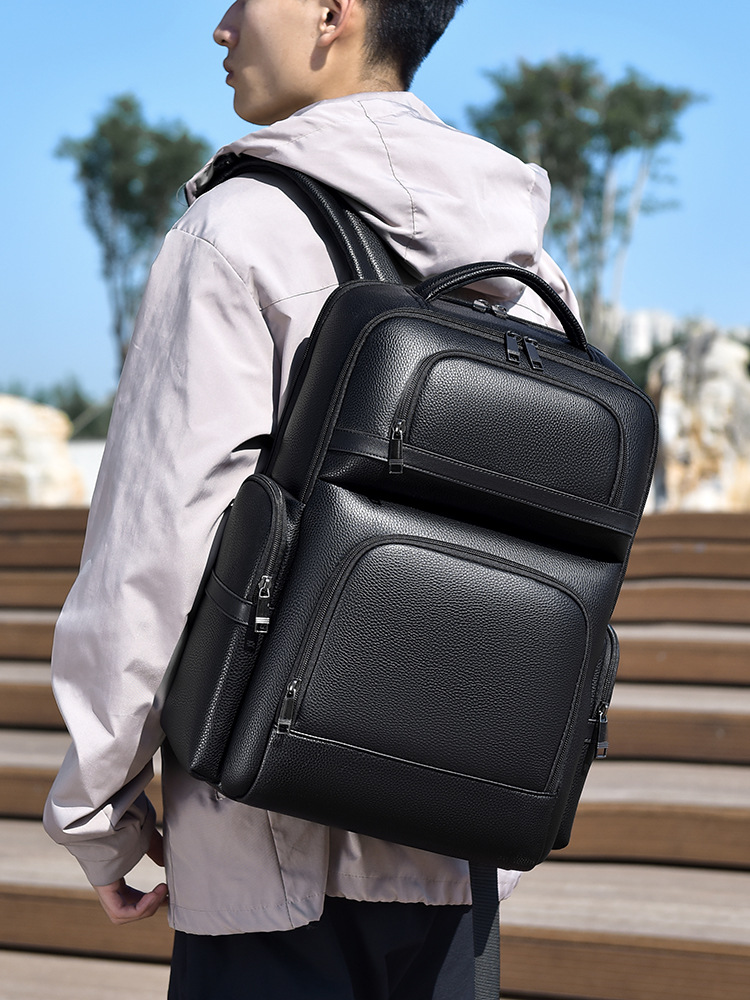 Herren Mode-Rucksack PU-Leder  – Laptop Backpack 15.6 Bewertung und Preis